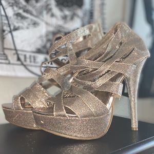 Comfortable Sparkly Stilettos